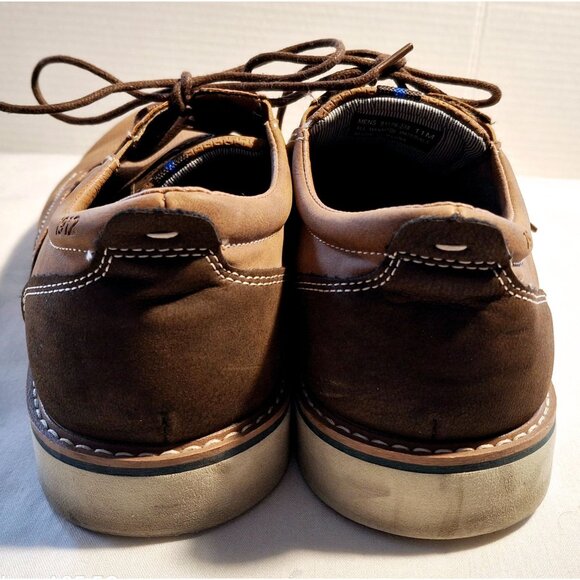 Nunn & Bush Cadet Plain Toe Oxford Brown Lace-Up Shoes With Textured Design & Co - Picture 6 of 10